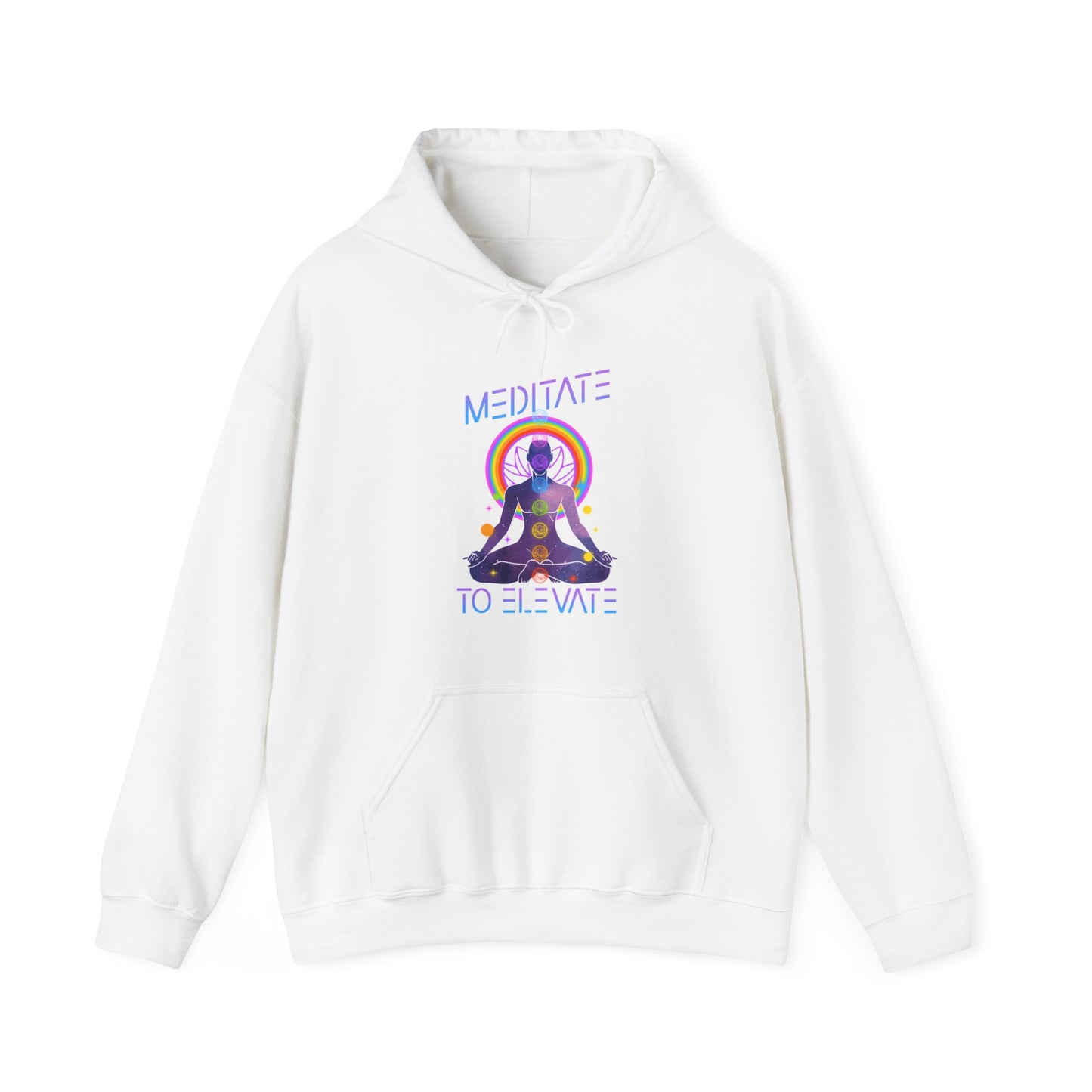 Meditate to Elevate Unisex Heavy Blend™ Hooded Sweatshirt