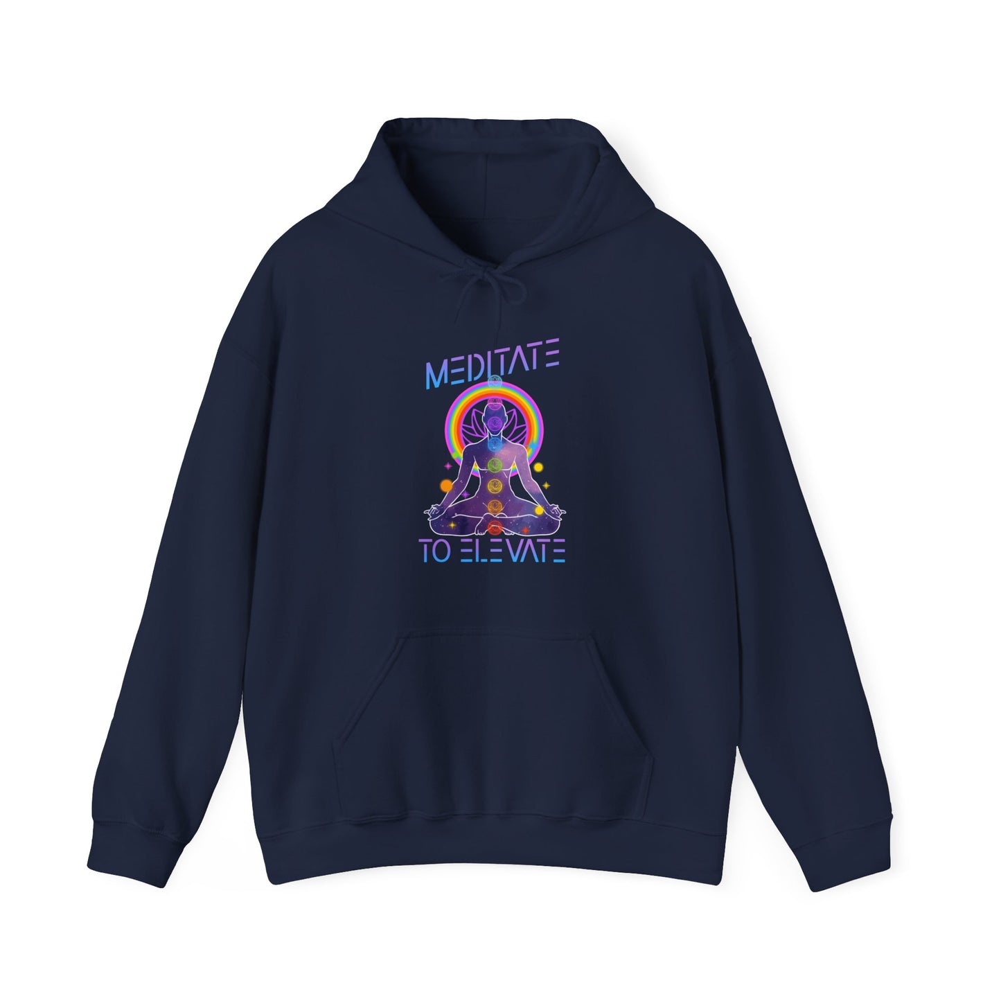 Meditate to Elevate Unisex Heavy Blend™ Hooded Sweatshirt