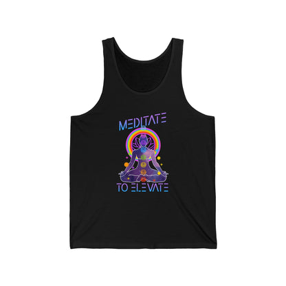 Meditate to Elevate Unisex Jersey Tank
