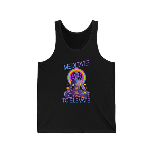 Meditate to Elevate Unisex Jersey Tank