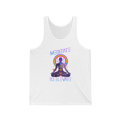 Meditate to Elevate Unisex Jersey Tank