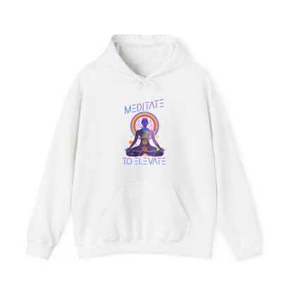 Meditate to Elevate Unisex Heavy Blend™ Hooded Sweatshirt
