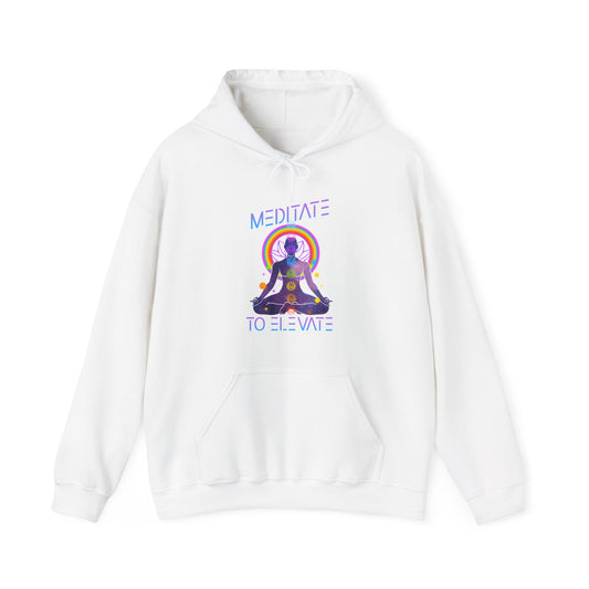 Meditate to Elevate Unisex Heavy Blend™ Hooded Sweatshirt