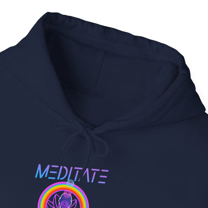 Meditate to Elevate Unisex Heavy Blend™ Hooded Sweatshirt
